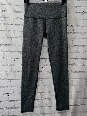 Aerie Chill Play Move Heathered Gray Mid Rise Leggings Size Large